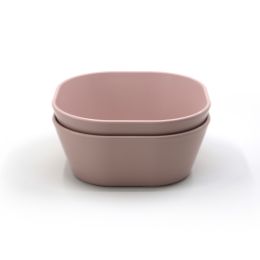 Mushie Kom Vierkant Blush (2 stuks)