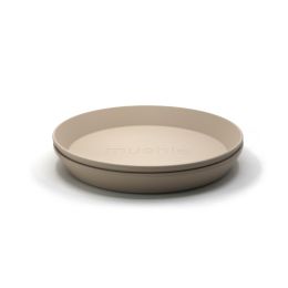 Mushie Bord Rond Vanila (2 stuks)