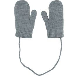 Sarlini Wanten Knit Teddy Voering Light Grey Melange