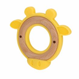 Nûby Hout/Silicone Bijtring Giraf 3mnd+ Nûby Hout/Silicone Bijtring Giraf 3mnd+