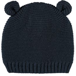 Sarlini Muts Knit Oortjes Navy 0-6 maanden