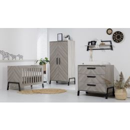TWF Ledikant 60 x 120 - Commode - Hanglegkast Havana