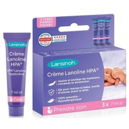 Lansinoh Verzorgingscreme 100% Lanoline 3x7ml