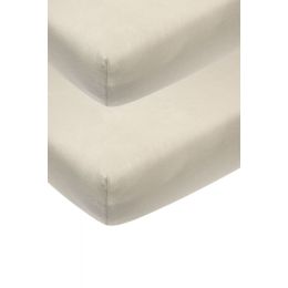 Meyco Co-Sleeperhoeslaken Jersey Sand 50x90cm 2-Pack