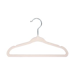 Puck Kledinghanger Velours Ecru (6 stuks)