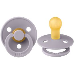 Bibs Fopspeen Round 6-18mnd Fossil Grey
