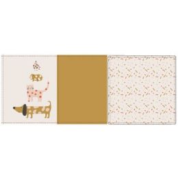 Lässig Heavenly Soft Swaddle L Little Mateys Spicy Orange 80 x 80 cm 3-Pack