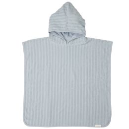 Little Dutch Badponcho Jacquard Terry Blue