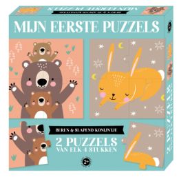 Imagebooks My First Puzzle Beren & Slapend Konijntje
