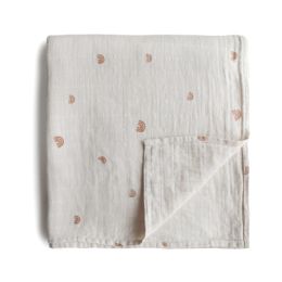 Mushie Swaddle Rainbow 120 x 120 cm
