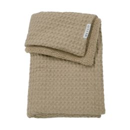 Meyco Baby Wiegdeken Wafel Teddy Taupe 75 x 100 cm