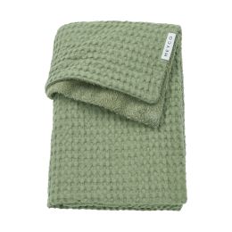 Meyco Baby Wiegdeken Wafel Teddy Olive Green 75 x 100 cm