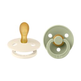 Bibs Fopspeen Latex Symmetrical Ivory / Sage Size 2 (2-Pack)