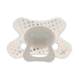 Difrax Fopspeen Baba Glow In The Dark Natural 6mnd+ Ass.