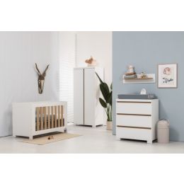 Interbaby Ledikant 60 x 120 - Commode 3 Laden Valencia - Hanglegkast 2 Deuren Valencia