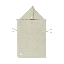 Jollein Voetenzak Autostoel Groep 0+ 3/5 Punts Grain Knit Olive Green
