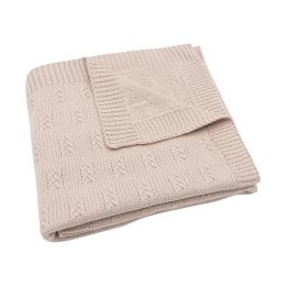 Jollein Wiegdeken Grain Knit Wild Rose 75 x 100 cm