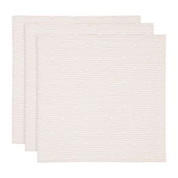 Jollein Multidoek Hydrofiel Small Miffy Stripe Biscuit 70 x 70 cm 3-Pack