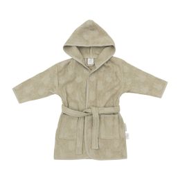 Jollein Miffy Jacquard Badjas - Badstof - 1-2 jaar - Olive Green