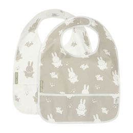 Jollein Slab Waterproof Miffy & Snuffy Olive Green 2-Pack
