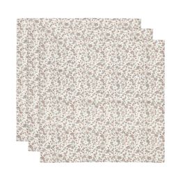 Jollein Multidoek Hydrofiel Retro Flowers 70 x 70 cm 3-Pack