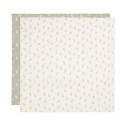Jollein Multidoek Hydrofiel Twig Olive Green 115 x 115 cm 2-Pack