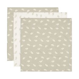 Jollein Multidoek Hydrofiel Twig Olive Green 70 x 70 cm 3-Pack