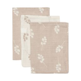 Jollein Washand Hydrofiel Twig Wild Rose 3-Pack