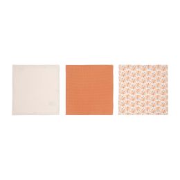 Luma Monddoek Hydrofiel Flowerfever Nude 3-Pack