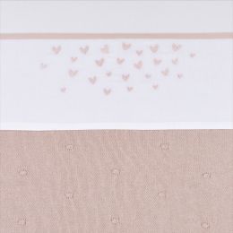 Meyco Ledikantlaken Hearts Soft pink 100 x 150 cm

