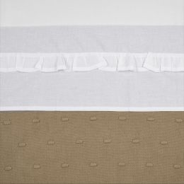 Meyco Ledikantlaken Ruffle White 100 x 150 cm