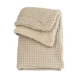 Meyco Ledikantdeken Wafel Teddy Sand 100 x 150 cm



