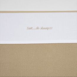 Meyco Wieglaken Ssst...Ik Slaap!! Sand 75 x 100 cm