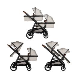 Qute Q-Twin 2-in-1 Kinderwagen - Jeans Clay