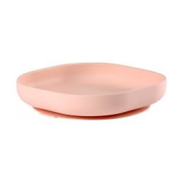 Beaba Bord + Zuignap Siliconen Pink