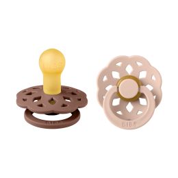 Bibs Fopspeen Boheme Round 0-6mnd Woodchuck/Blush (2 stuks)