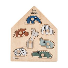 Done By Deer Leg Puzzel Deer Friends Colour Mix (7pcs)