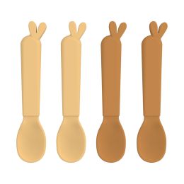 Done By Deer Kiddish Spoons Lalee Mustard 4-pack