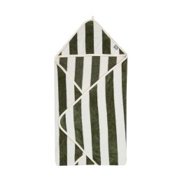 Jollein Badcape Stripe Terry Leaf Green