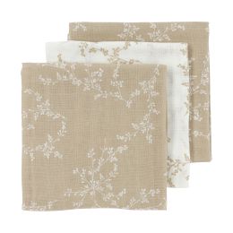 Meyco Multidoek Hydrofiel Branches Sand 70 x 70 cm (3-Pack)