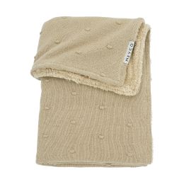 Meyco Wiegdeken Mini Knots Sand Teddy 75 x 100 cm