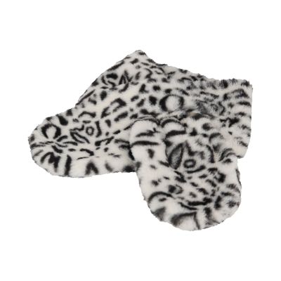 Sarlini Sjaal Fake Fur Panther Sand 0-6 maanden