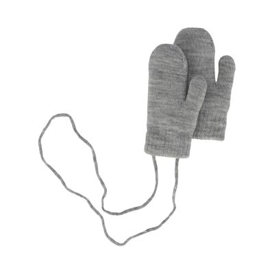 Sarlini Wanten Knit Teddy Voering Light Grey Melange