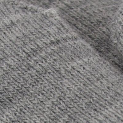 Sarlini Wanten Knit Teddy Voering Light Grey Melange