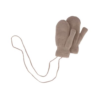 Sarlini Wanten Knit Teddy Voering Dark Camel