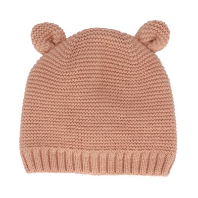 Sarlini Muts Knit Oortjes Light Pink  12-24 maanden