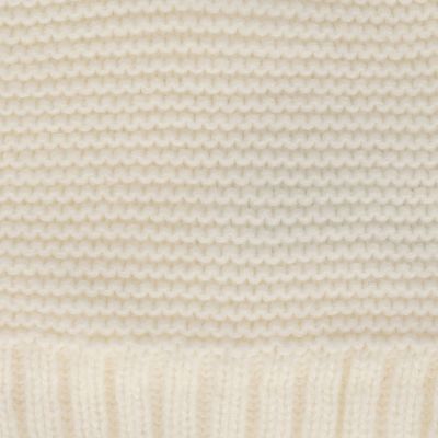 Sarlini Muts Knit Oortjes Offwhite  6-12 maanden