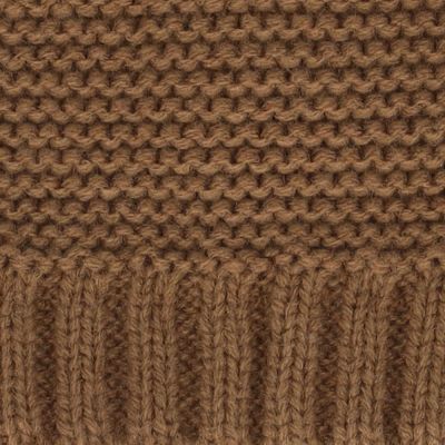 Sarlini Muts Knit Uni Dark Camel 0-6 maanden