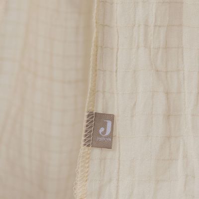 Jollein Sluier - Cosy Check - 155 cm - Sand