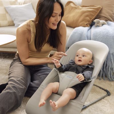 BabyBjörn Balance Soft Wipstoeltje Geweven Jersey Tri-Fabric - Zandgrijs